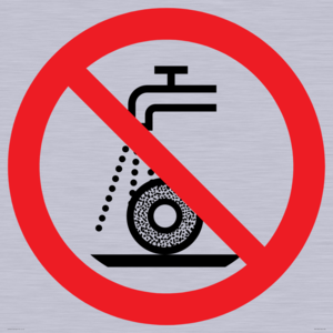 Prohibition: Do not use for wet grinding